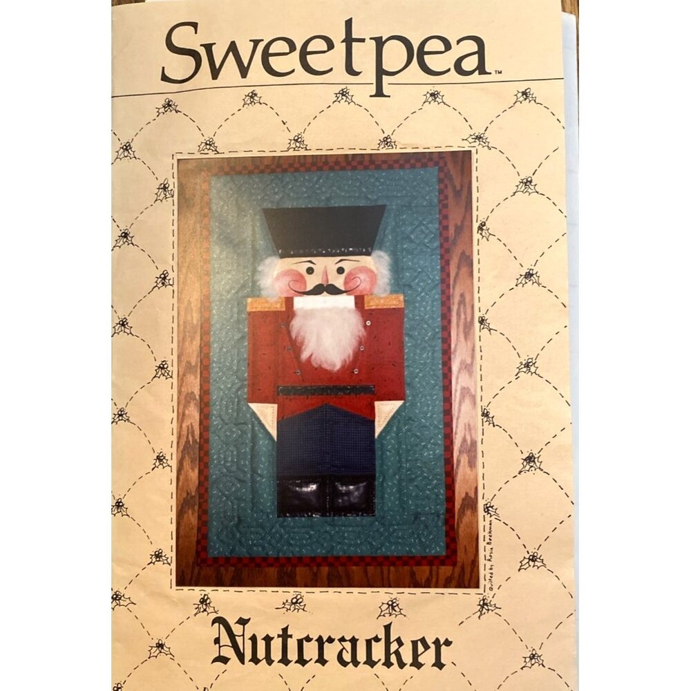 1991 Nutcracker Wall Hanging Home Décor Pattern Sewing Partial Kit Christmas